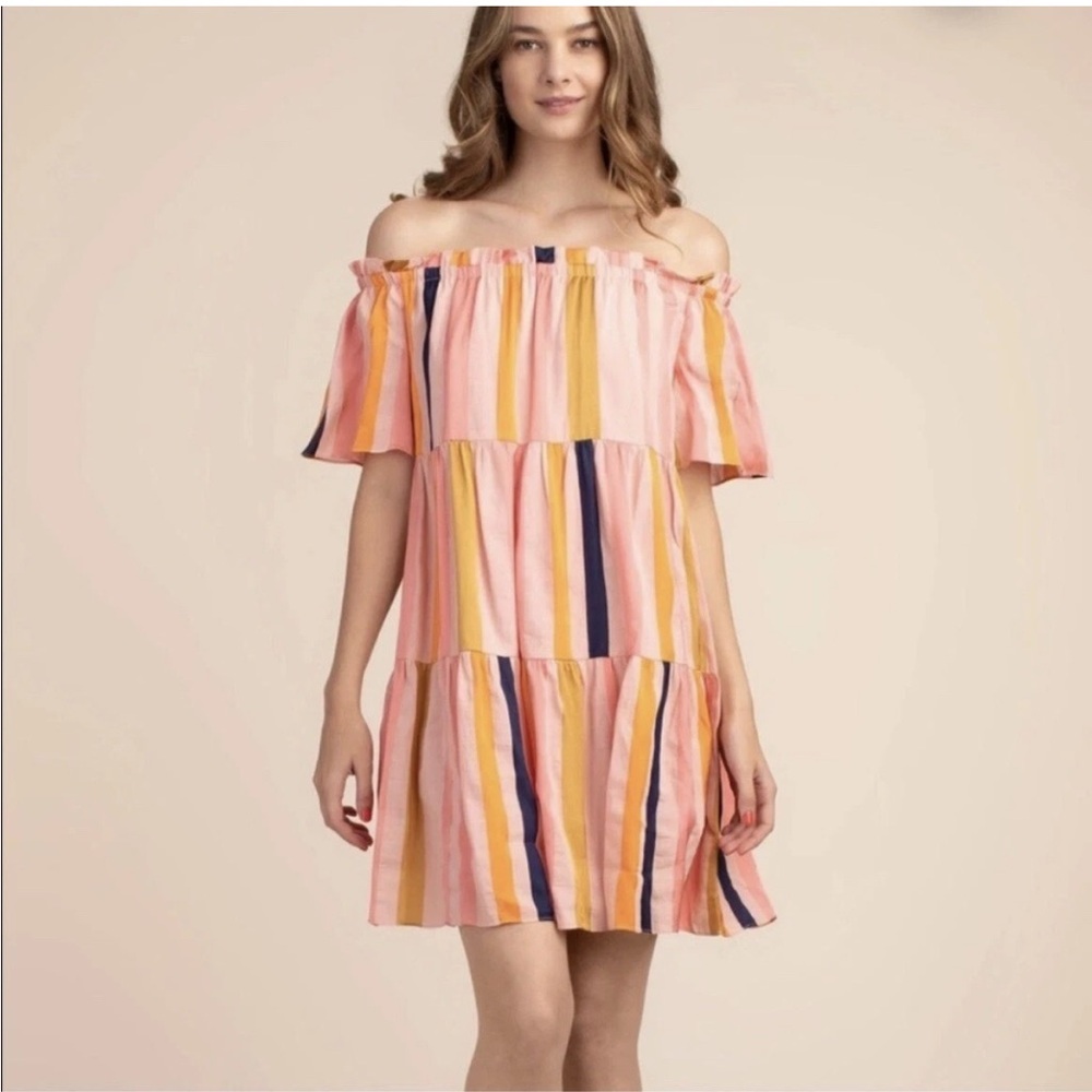 Trina Turk off the shoulder dress